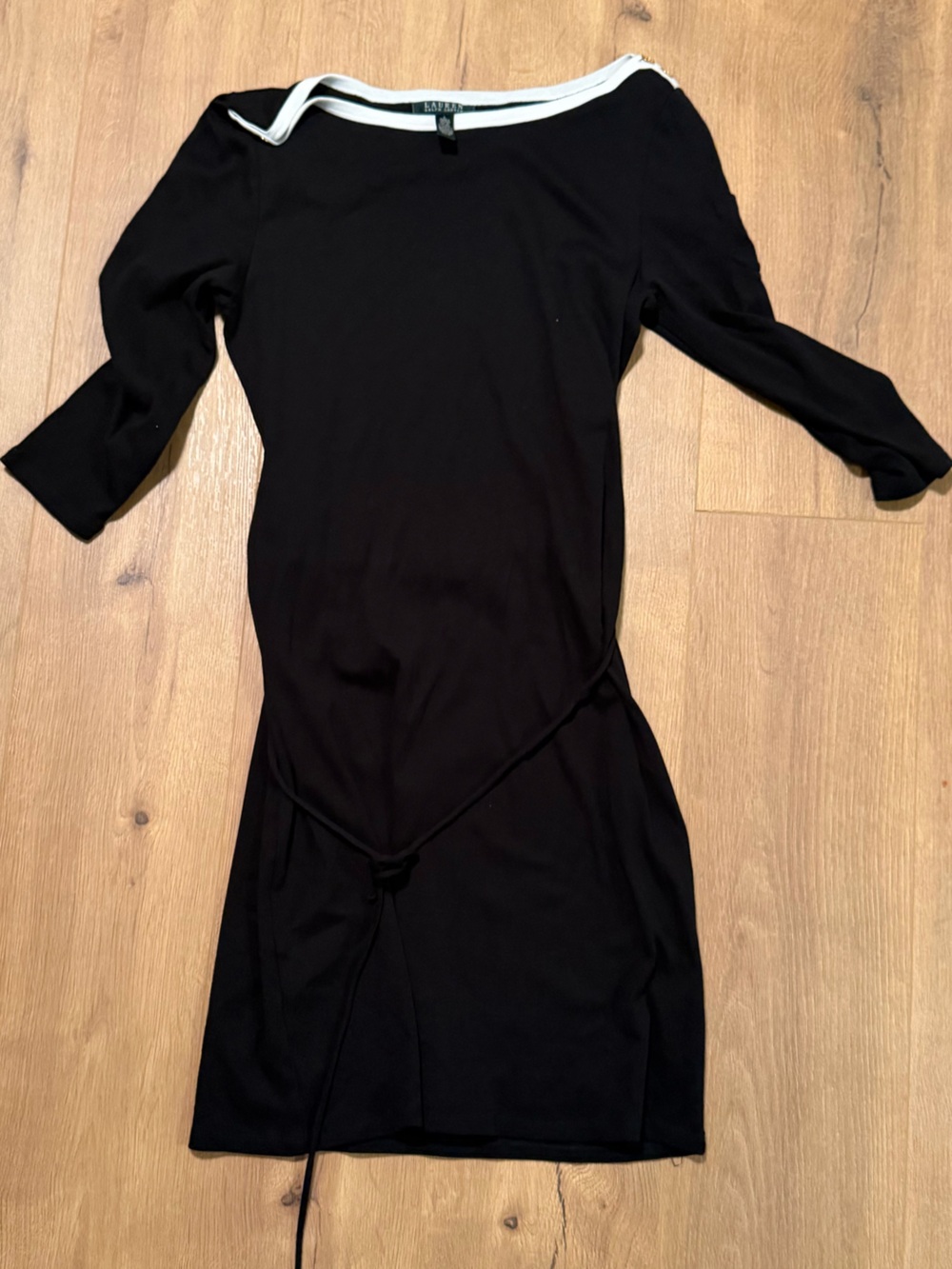 Ralph Lauren Boatneck Tie-Waist Women's Dress